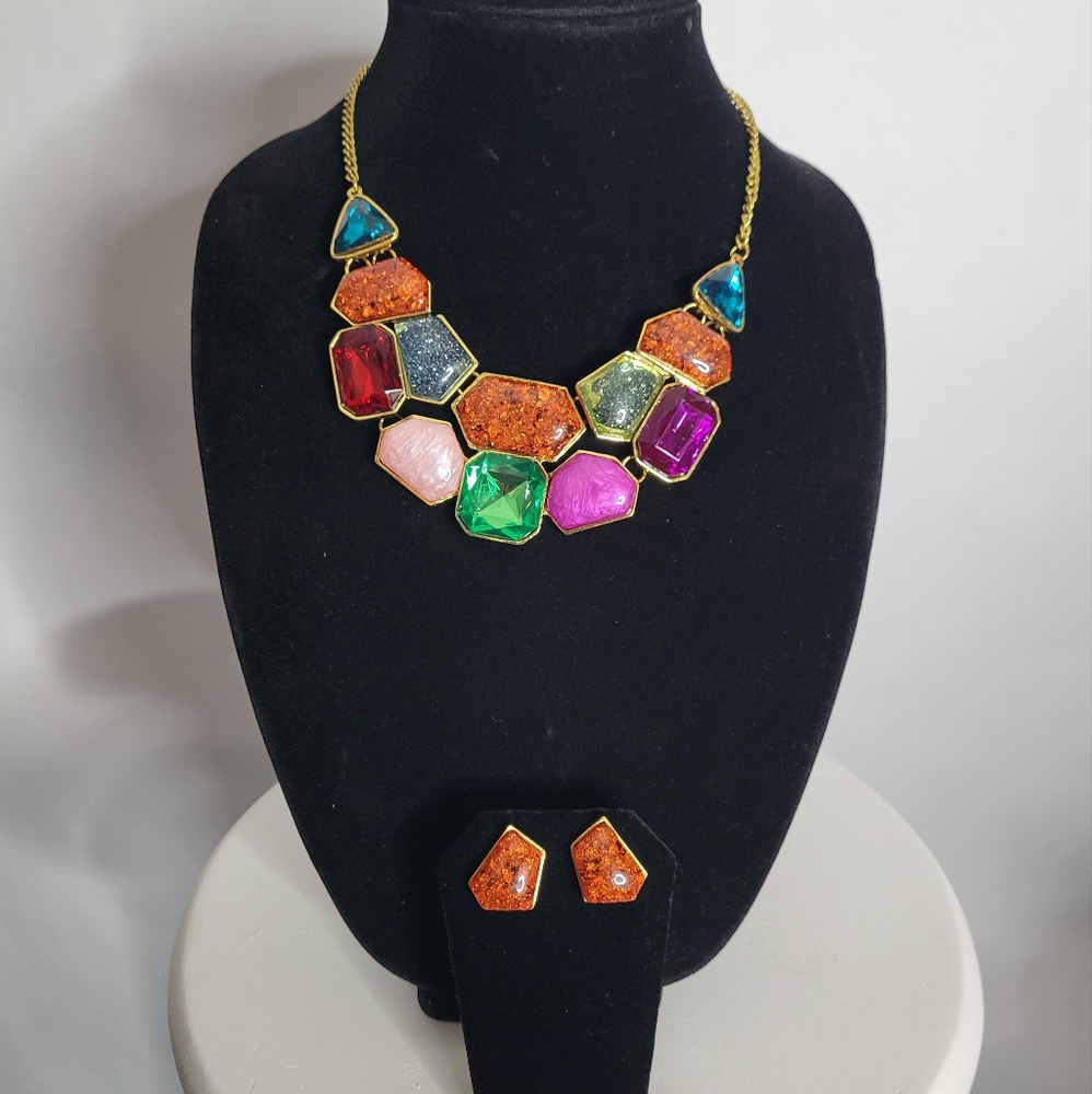 Jeweled Statement Necklace